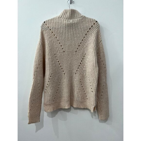 NWOT LINE Size M Label Georgia Half Zip Sweater Beige MSRP $345 - Picture 5 of 11